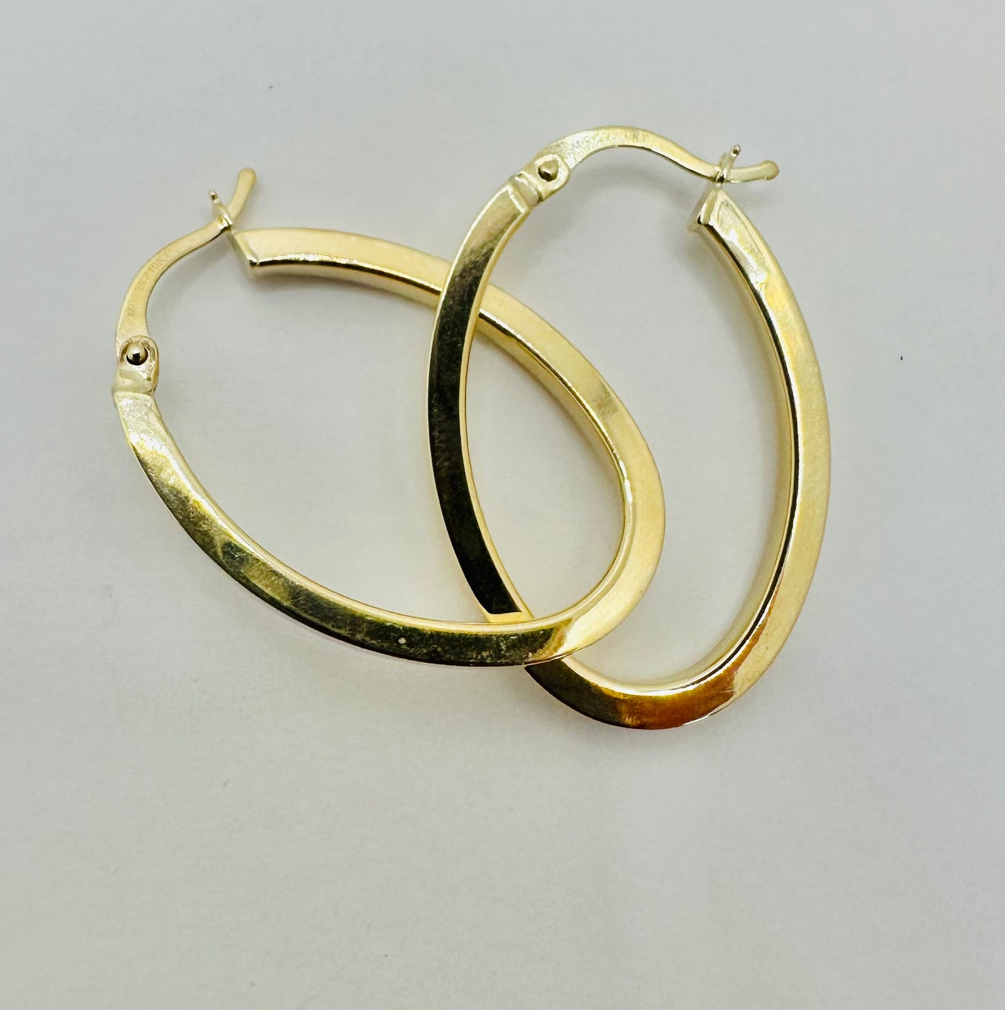 Argollas ovaladas médium 10 k