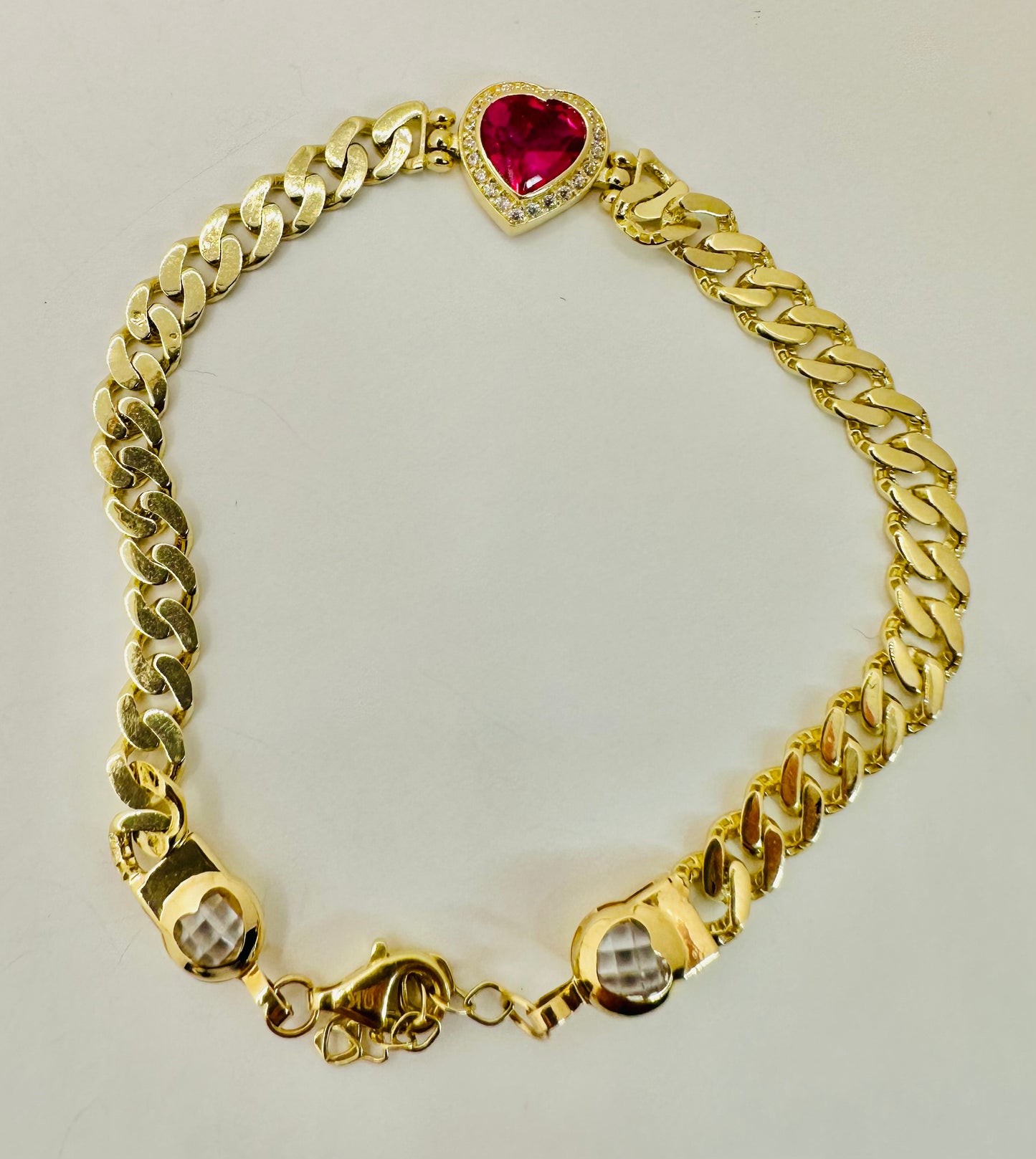 Manilla cubana style corazón 10 k