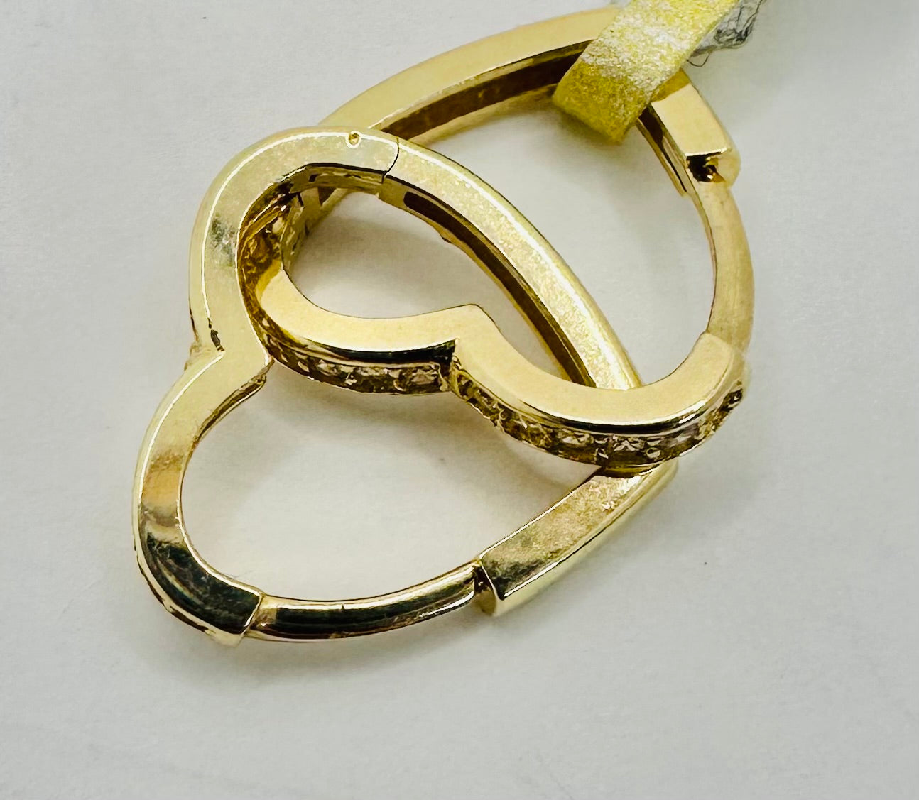 Argollas corazón 10 k