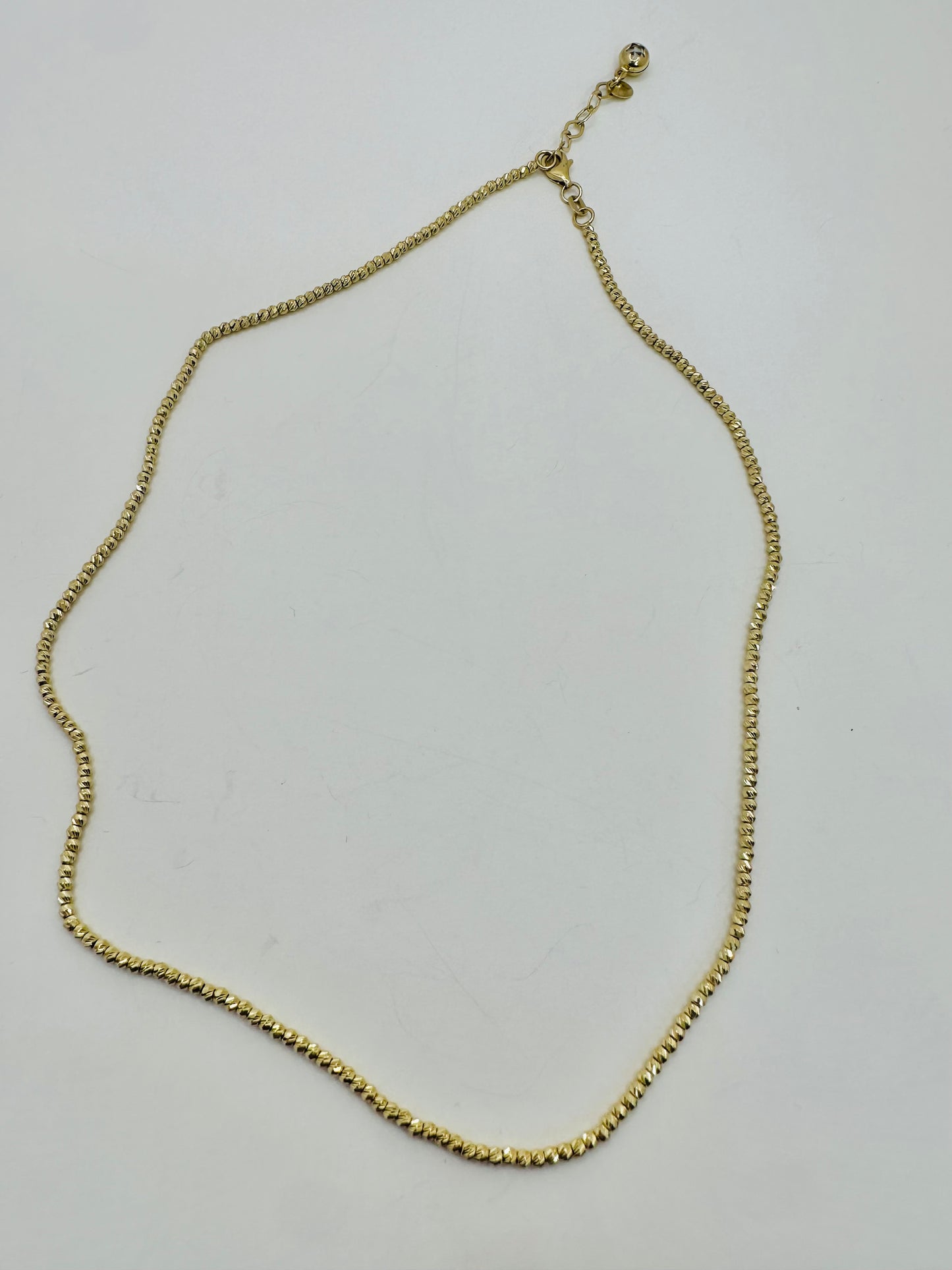 Cadena balinés 14 k sólida