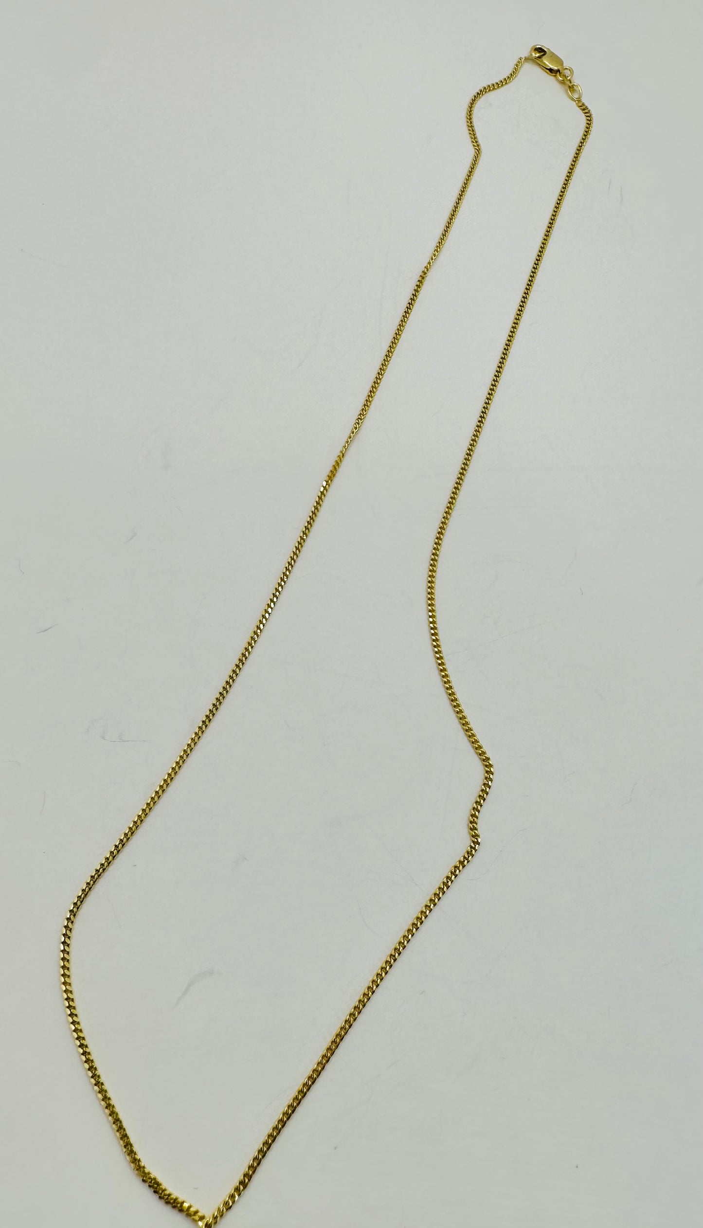 Cadena 10 k cubana 1 mm sixe 18