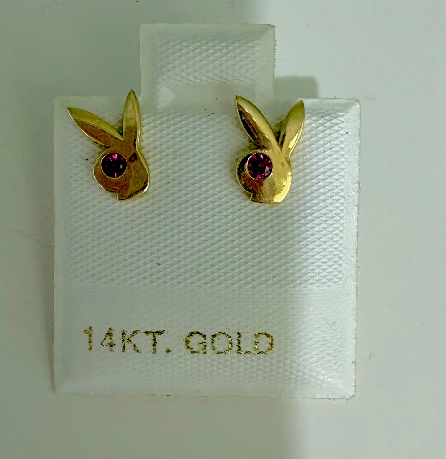 Arete conejo 14 k