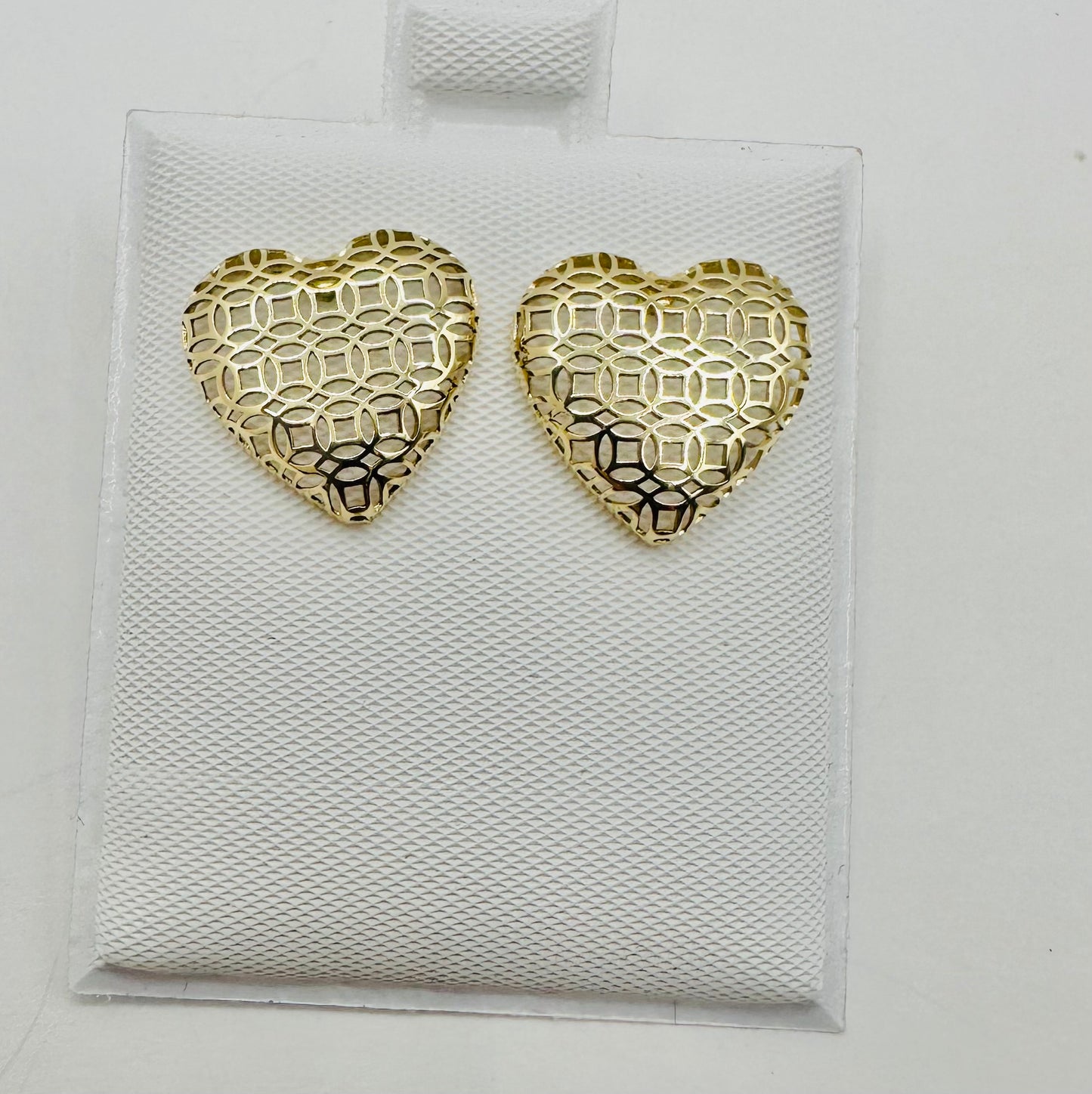 Arete de corazón 10 k