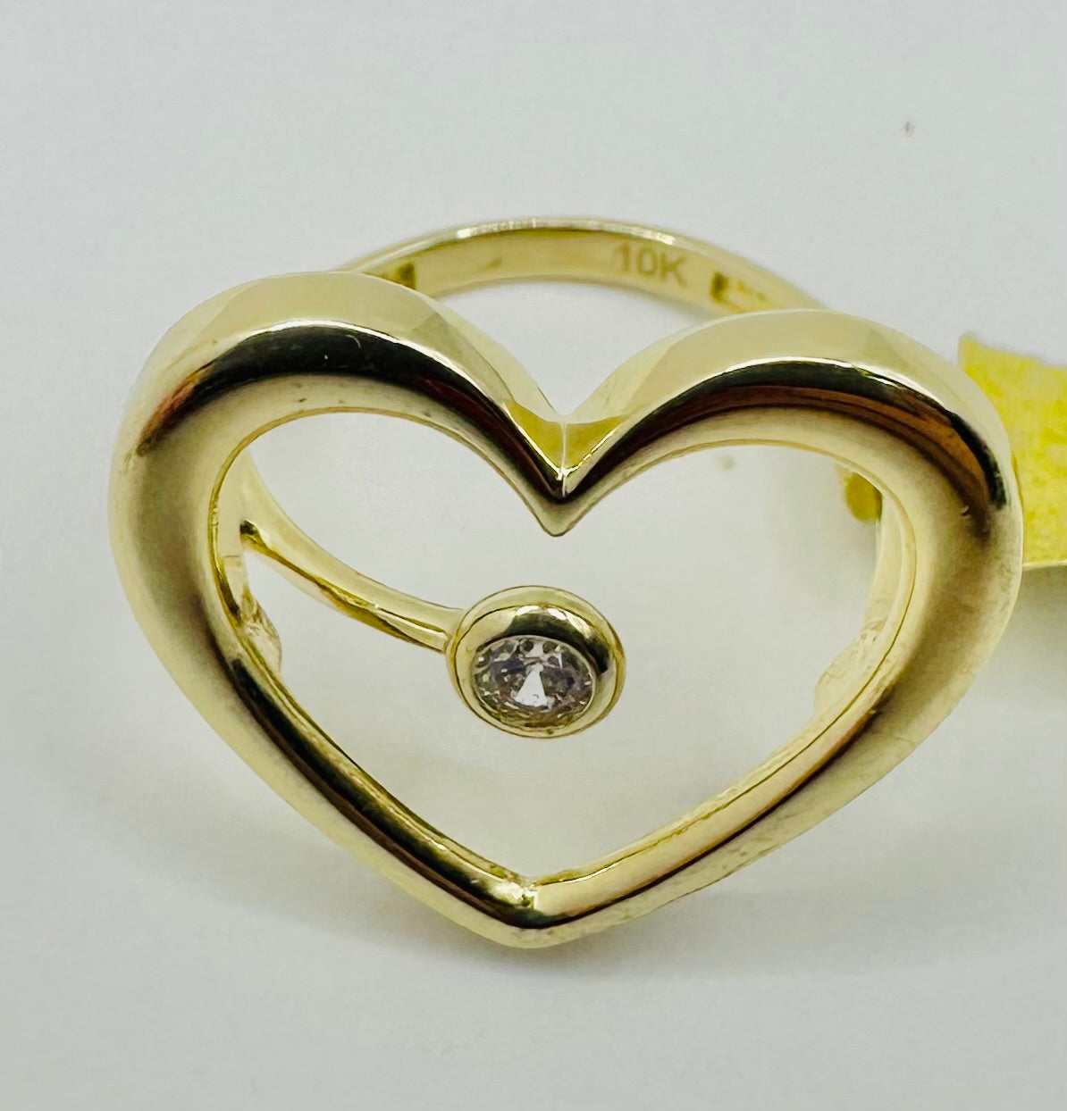 Anillo corazón 10 k sixe 8