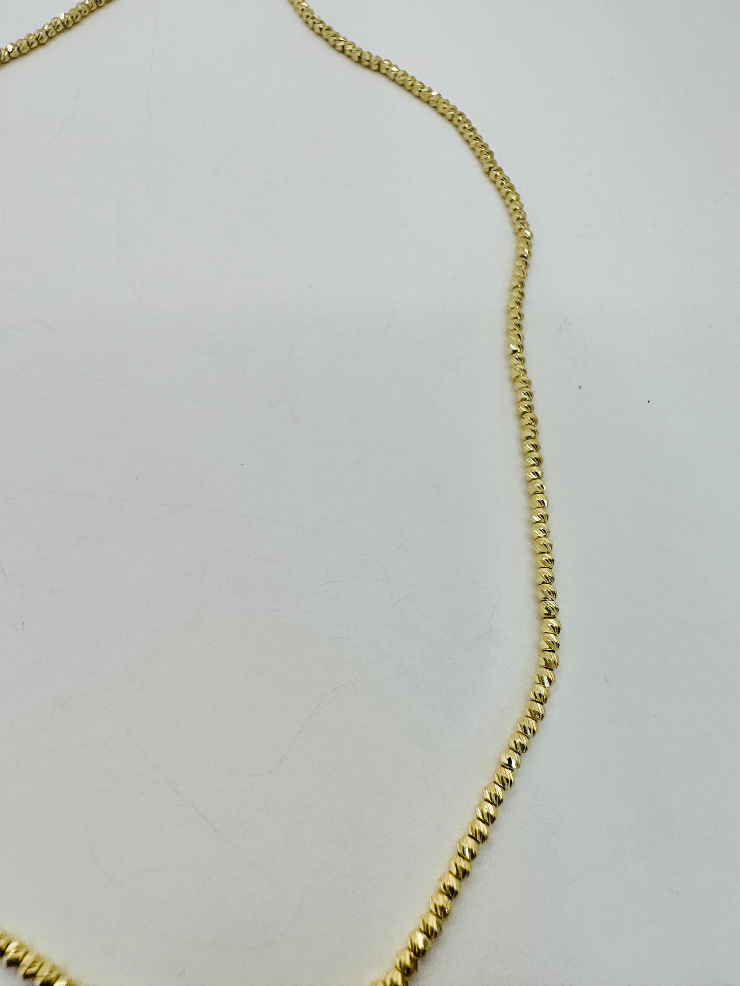 Cadena balinés 14 k sólida