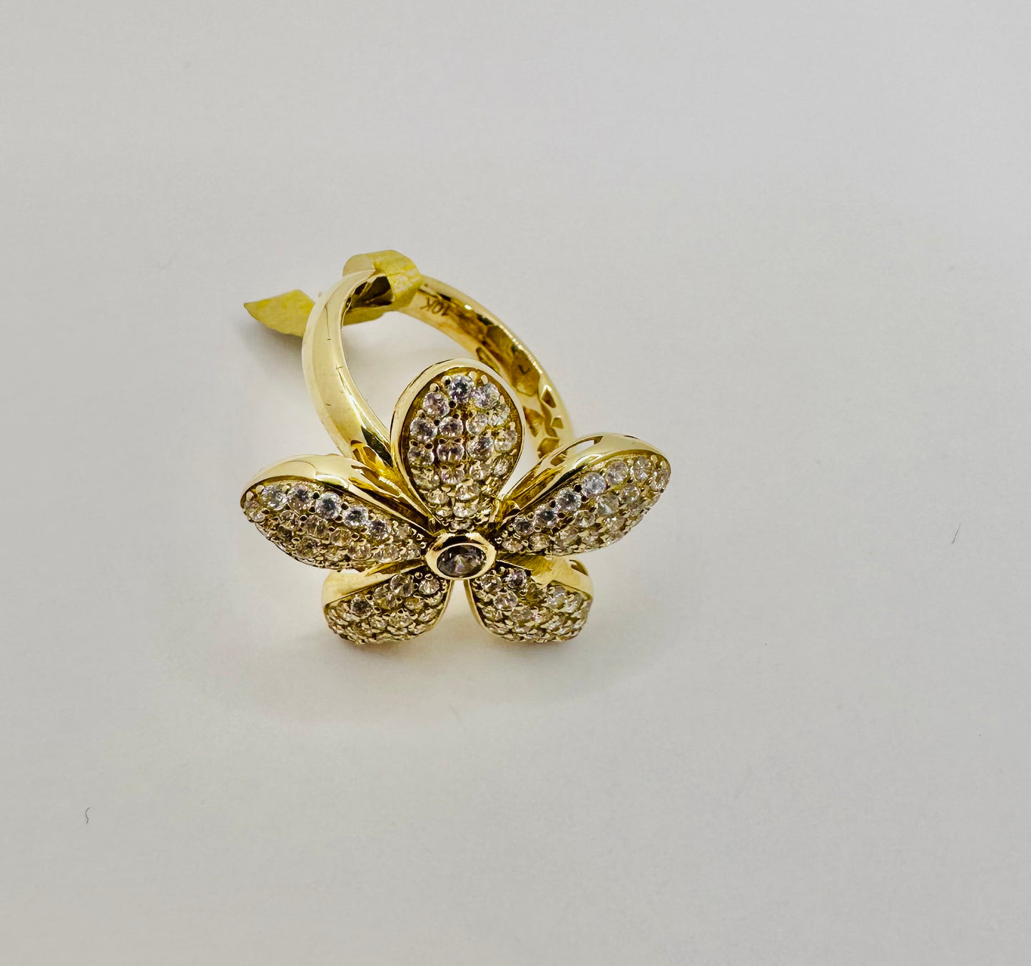 Anillo flor 10 k